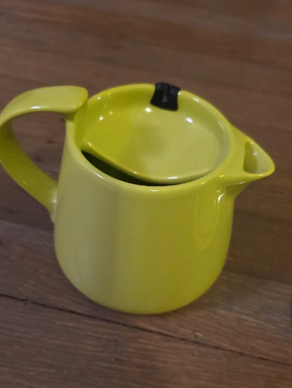 FORLIFE Ceramic Teabag Teapot with Lid and Handle in Bright Lime Green 12oz